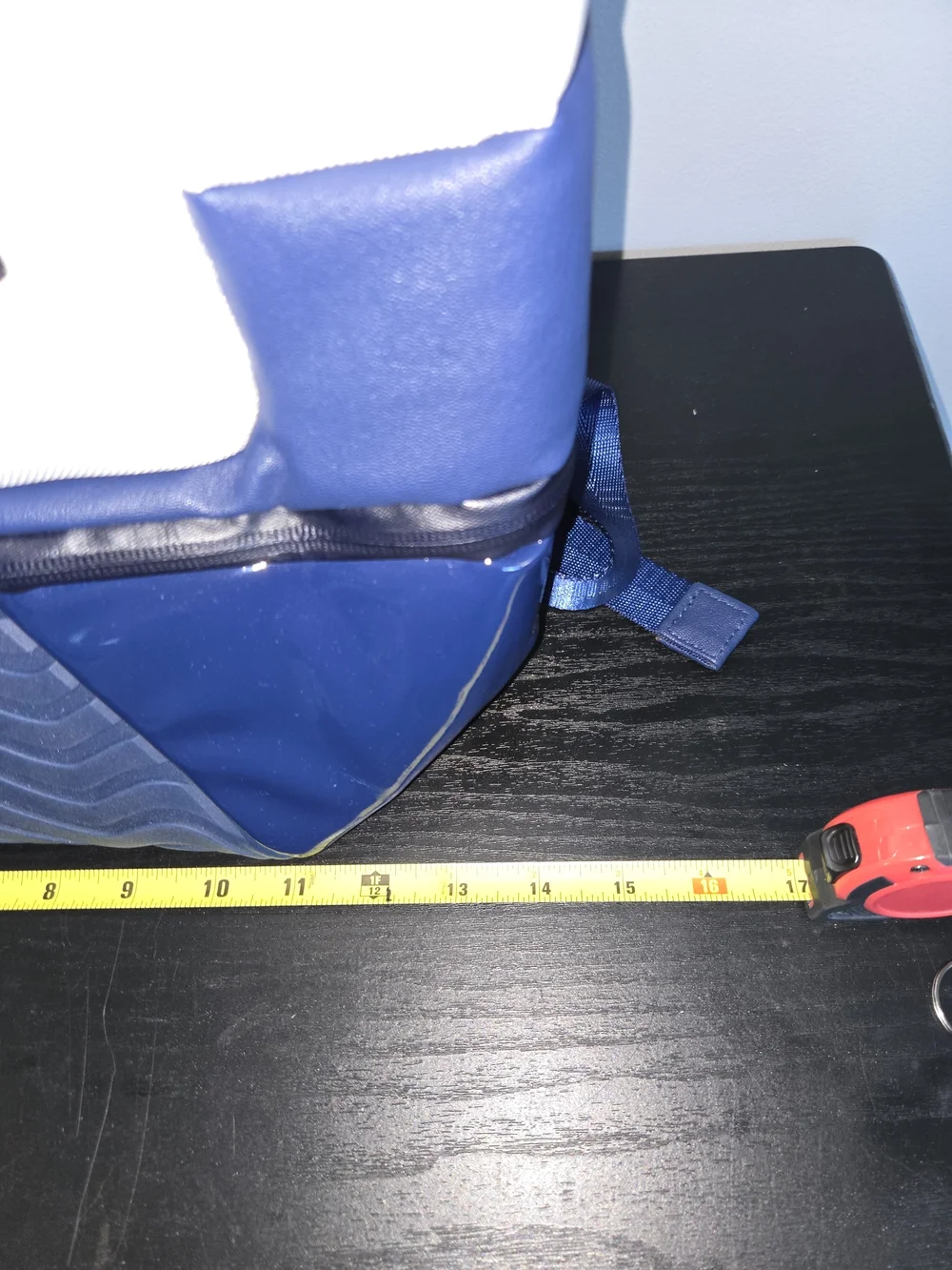 Jordan Retro 11 shoe backpack white and blue 22